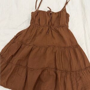 GAP Brown Tiered Dress